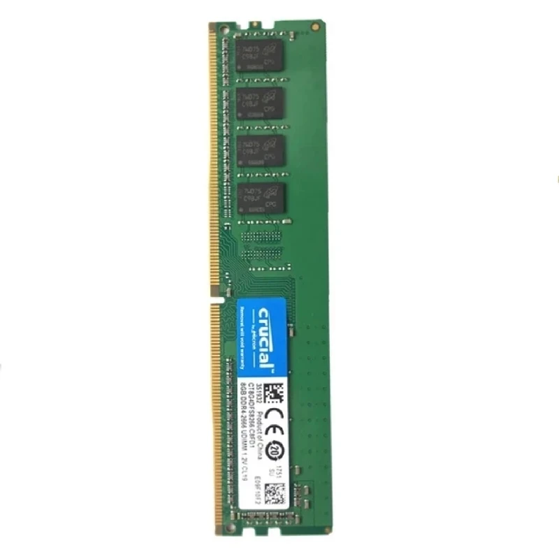 RAM Crucial DDR4 8GB 16GB 32GB 4GB 3200MHz 2133MHz 2400MHz 2666MHz PC4-19200 288 broches